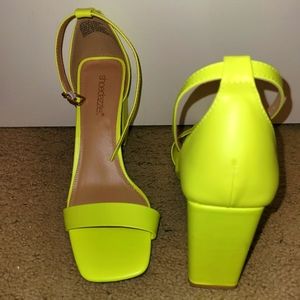 Lime green heels